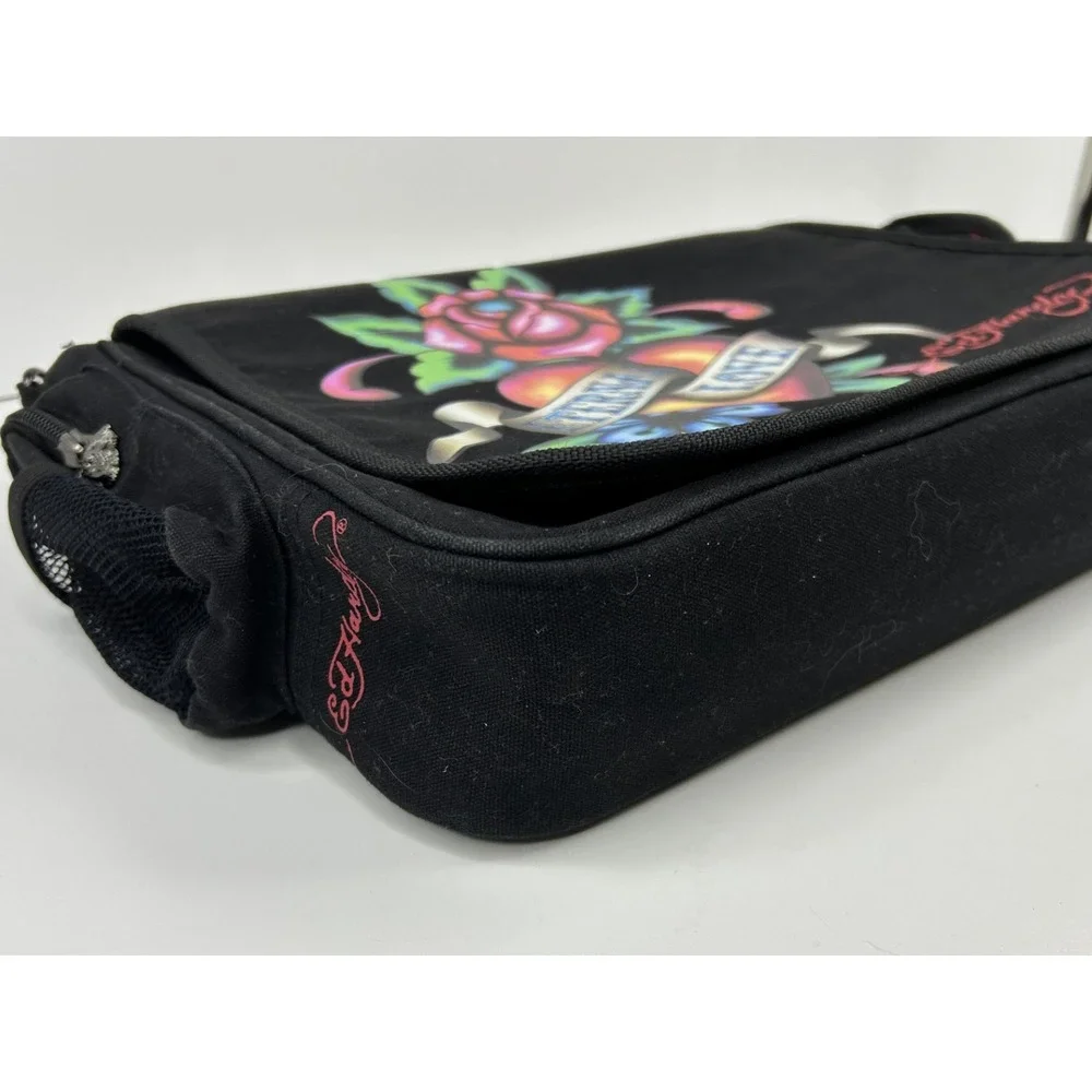 Ed Hardy by Christian Audigier Blk‎ Large Messenger Laptop Bag 